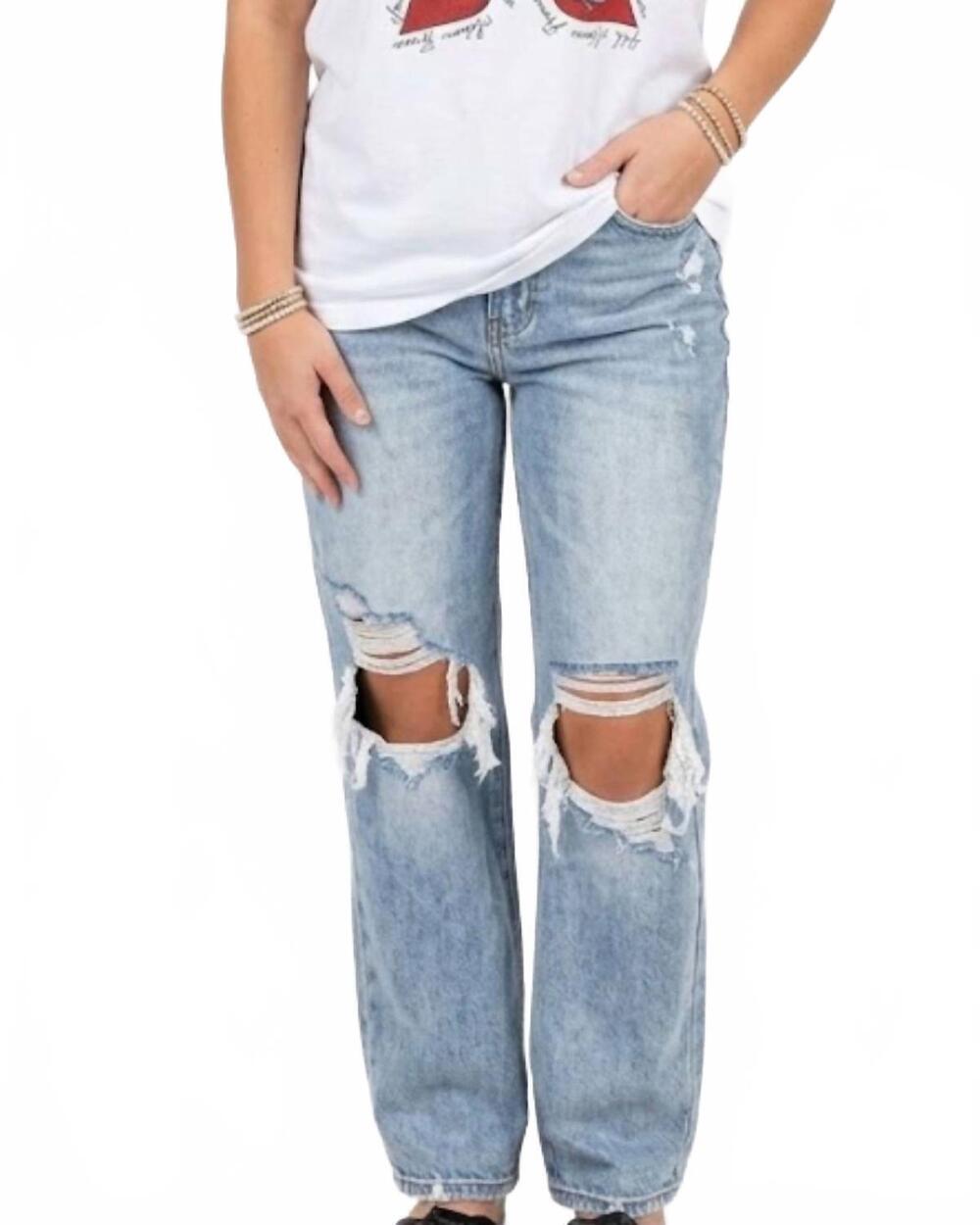 NEW LOVERVET marley high rise cropped straight leg jeans in blue